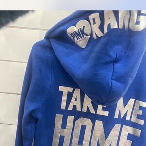 PINK Victoria's Secret Blue Teddy Jacket